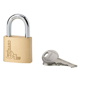 Padlock brass body 30mm 2pc thirard