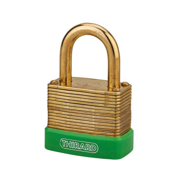 Padlock brass body and shackle laminated 40mm thirard