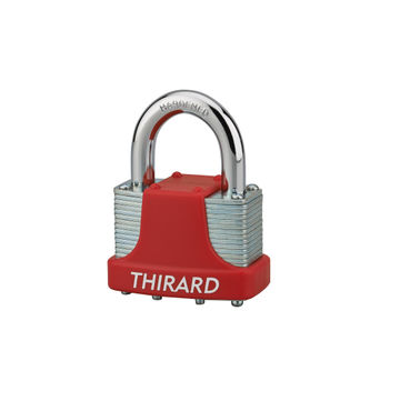 Combination padlock laminated thirard