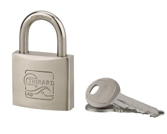 Padlock all weather s/steel shackle skipper 40mm thirard