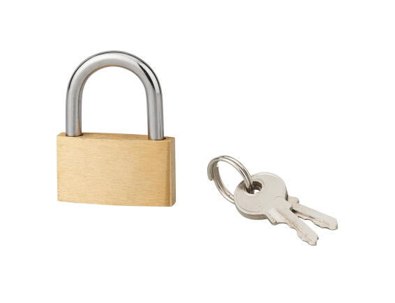 Padlock brass body steel shackle eco 30mm