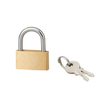 Padlock brass body steel shackle eco 30mm