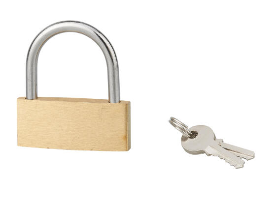 Padlock brass body steel shackle eco 60mm
