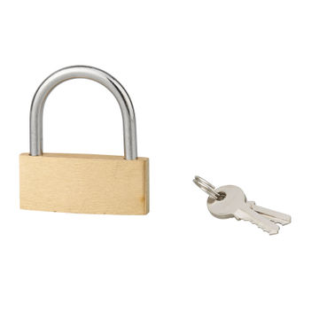Padlock brass body steel shackle eco 60mm