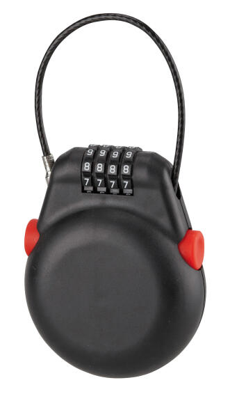 Combination cable lock retractable thirard