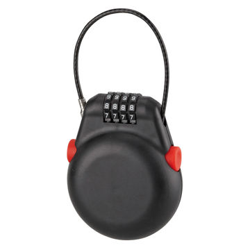 Combination cable lock retractable thirard