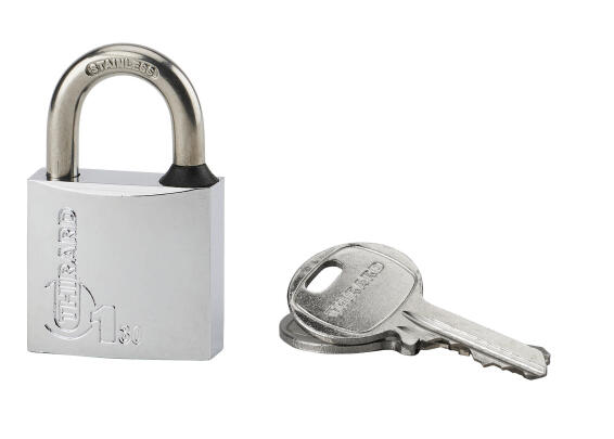 Padlock chrome body s/steel shackle 30mm thirard
