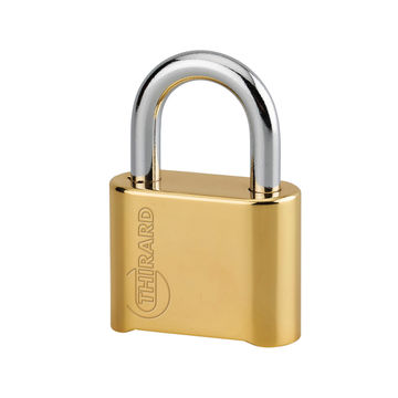 Combination padlock brass body 50mm thirard