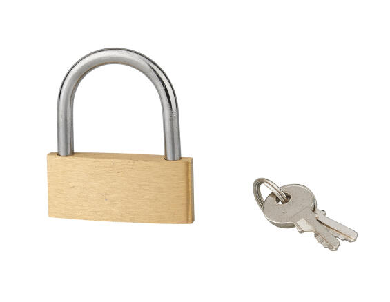 Padlock brass body steel shackle eco 45mm