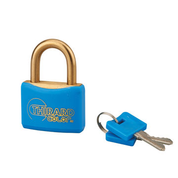Padlock brass body and shackle color 40mm thirard