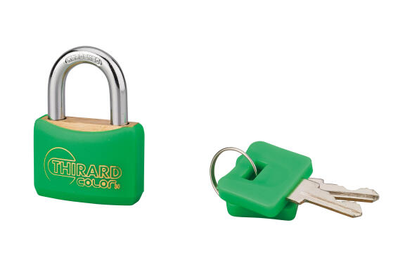 Padlock brass body steel shackle color 30mm thirard