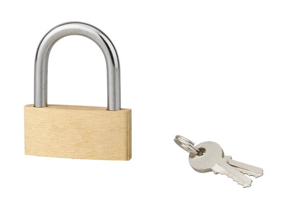 Padlock brass body steel shackle eco 50mm