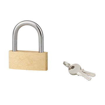 Padlock brass body steel shackle eco 50mm