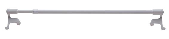 Inspire Metal curtain rod with metal support white rods kit + pressure d7/9mm 80x110