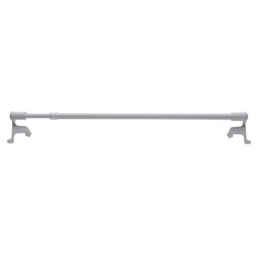 Inspire curtain rod kit  + pressure caps 9mm diam white 30x50cm
