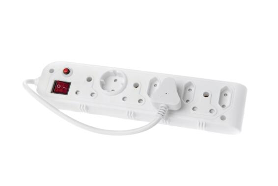 Multi-plug with illuminated switch 4x3 & 4x2 pin & cable