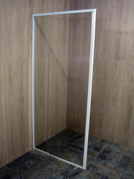 Shower door extandable return panel glass white 80-102CM