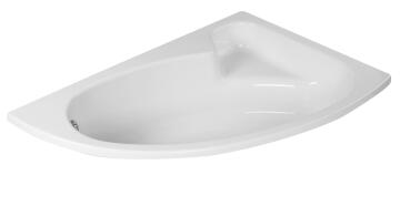 Bath Corner Salina White Right-Hand Acrylic Built-In 149x95cm