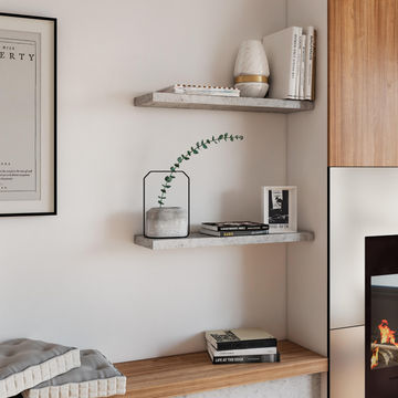 Floating shelf spaceo concrete w80xd23cm