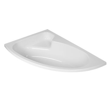 Bath Corner Salina White Left-Hand Acrylic Built-In 149x95cm