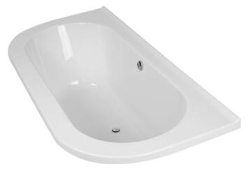 Bath Oval Paris White Acrylic Built-In 178x85cm