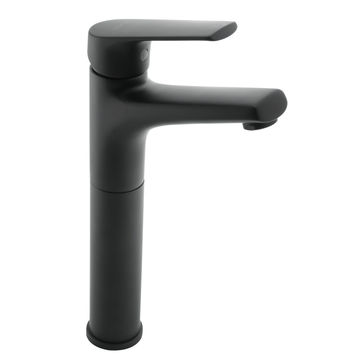 Basin mixer Magnetite basin tall black