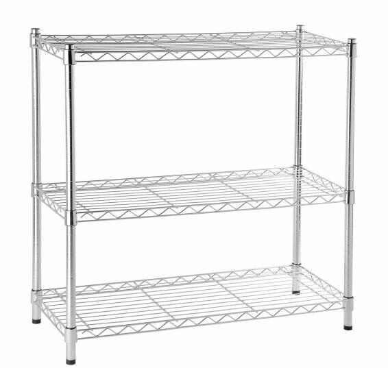 3-tier 120cm LARGE Garden Stainless Steel Pots Plant Stand Rack Chrome  Outdoor