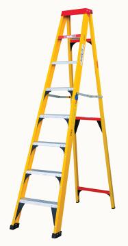 Step Ladder A-Frame 8 Step Fibreglass
