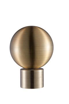 Curtain Rod Finial INSPIRE 28mm Diameter Antique Brass Ball x2
