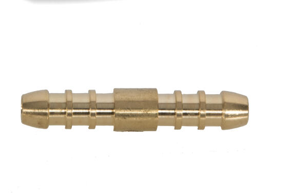 Gas straight connector brass
