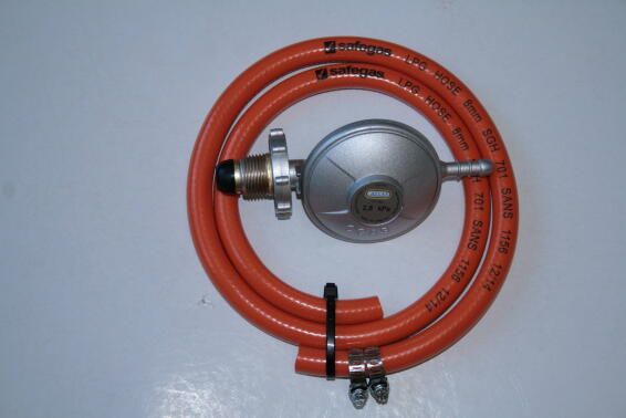 Gas Regulator Bullnose Hose with 1.2m 