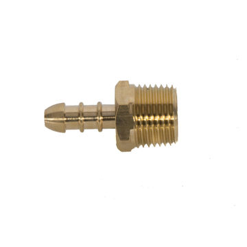 Gas adapter male to hosetail 1/2