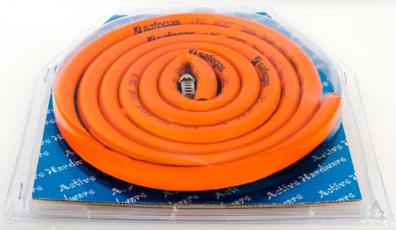 Gas hose kit - 2m hose + 2 clamps