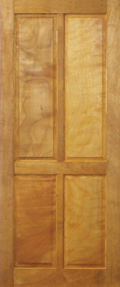 Entry Door Mixed Timber 4 Panel-w813xh2032mm