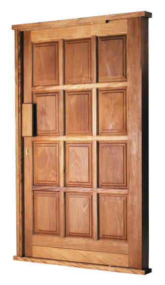 Entry Door Hardwood with Frame (prehung) 12 Panel Left Hand Opening-w1310xh2120mm