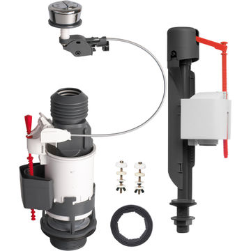 Toilet mechanism WIRQUIN universal dual flush kit closed couple