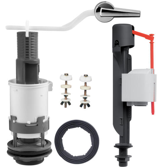 Toilet mechanism WIRQUIN jollyfill front flush closed couple low level bottom inlet