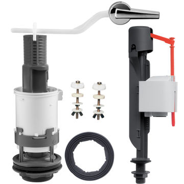 Toilet mechanism WIRQUIN jollyfill front flush closed couple low level bottom inlet