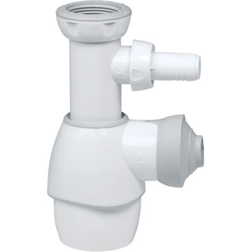 Bottle trap WIRQUIN universal with washing machine adapter