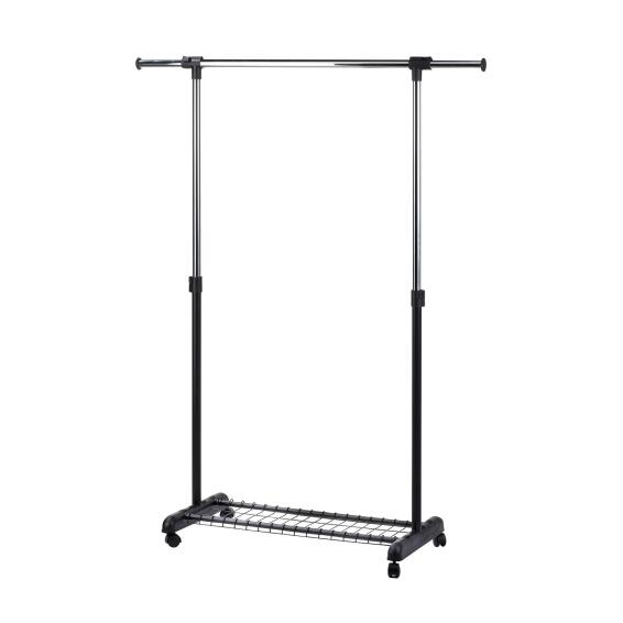 GARMENT RACK WITH PLASTIC BASE WITH GRID