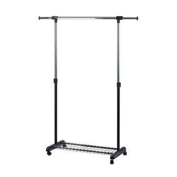 GARMENT RACK WITH PLASTIC BASE WITH GRID