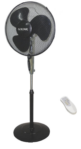 Pedestal fan GOLDAIR includes remote
