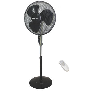 Pedestal fan GOLDAIR includes remote