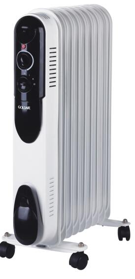Oil heater fin goldair slim 9 fins 2000w