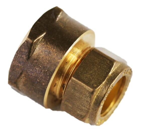 Reducing straight coupler compression 15mm x 3/4