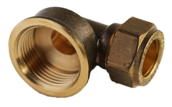 Reducing elbow compression c x fi 15mm x 3/4
