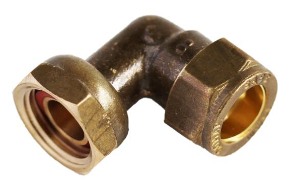 Elbow compression swivel 90degree cx fi 15mm