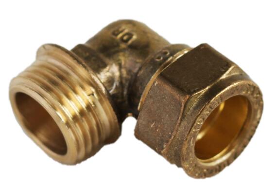 15mm x G1/2 Female Elbow Adaptor Brass Compression Fittings Straight  Connector : : DIY & Tools