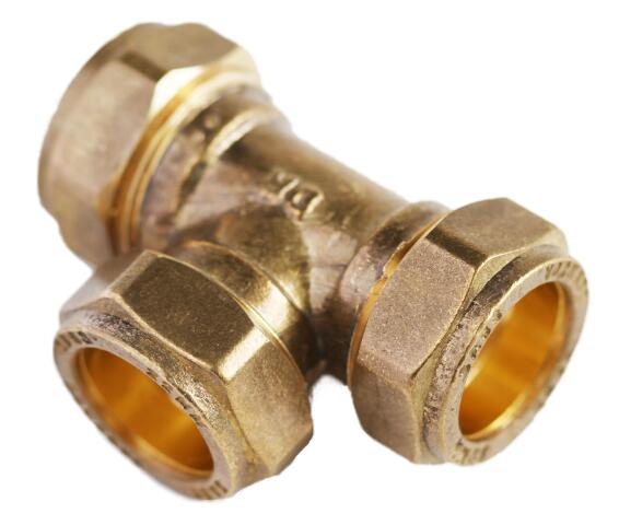 Tee compression equal 22mm c x c x c