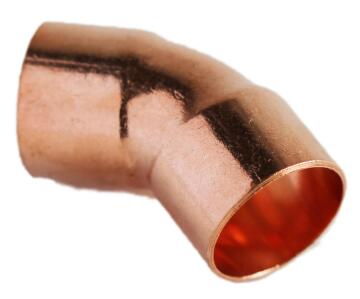 Elbow copper capillary 45 degree c x c 15mm